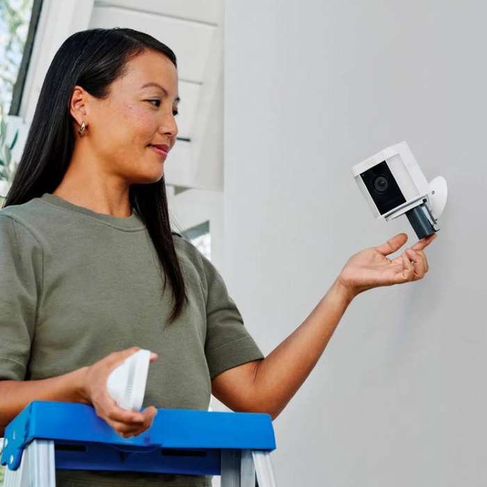 Ring Spotlight Cam Plus with Battery White