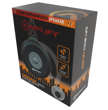 Amplify Grenade Series Bluetooth Speaker - Black