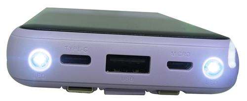 Viaking Power Bank 10 000 mAh Capacity Colour Purple