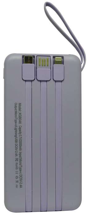 Viaking Power Bank 10 000 mAh Capacity Colour Purple