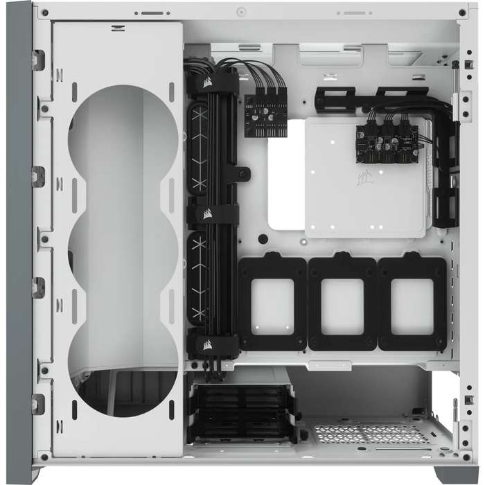Corsair iCUE 5000X RGB Tempered Glass Mid-Tower ATX PC Smart Case White