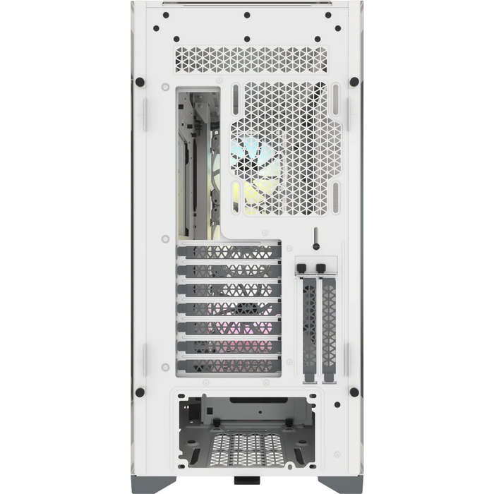 Corsair iCUE 5000X RGB Tempered Glass Mid-Tower ATX PC Smart Case White