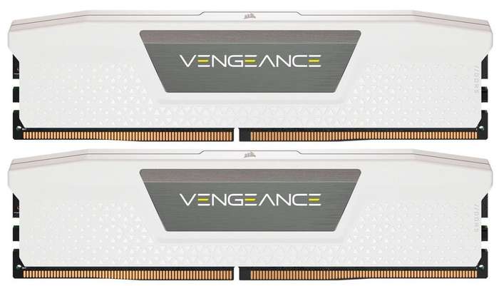 Corsair Vengeance White 32GB (2 x 16GB) DDR5-5200 C40 1.25V Desktop Memory Module
