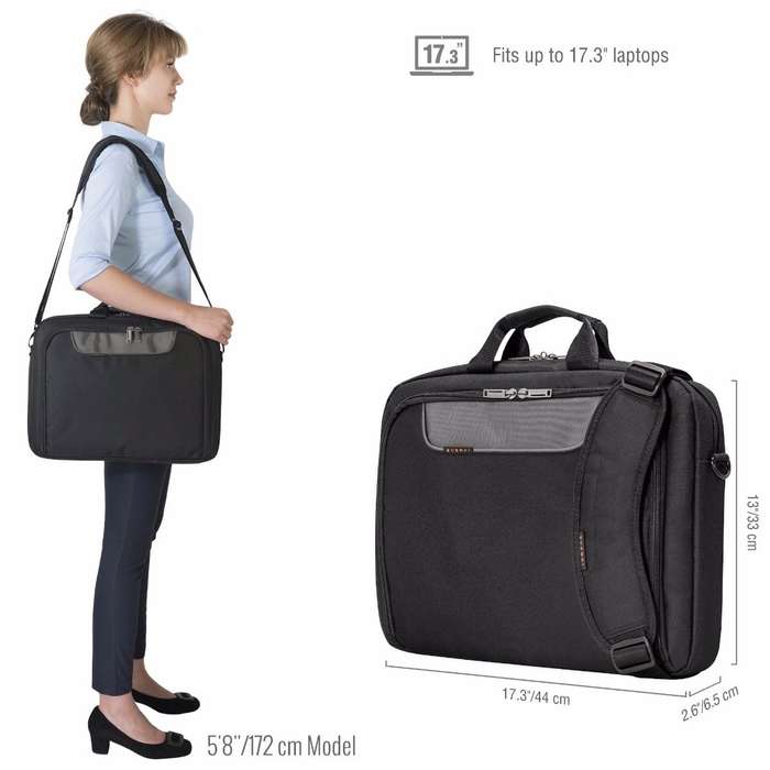Everki EKB407NCH18 Advance 18.4 Inch Notebook Briefcase Bag