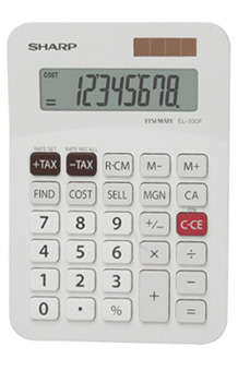 Sharp EL330AB Mini-Desk Calculator (8 digit)