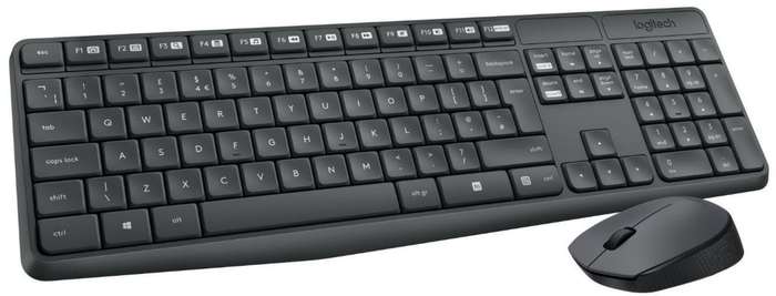 Logitech MK235 Grey Wireless Keyboard and Mouse