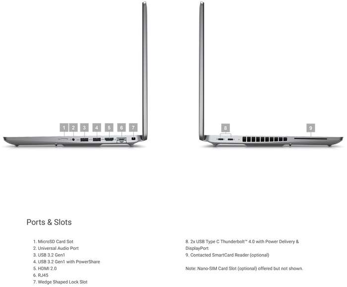 Dell Latitude 5540 13th gen Notebook i5-1345U 4.7GHz 8GB 256GB 15.6 inch - N010L554015EMEA