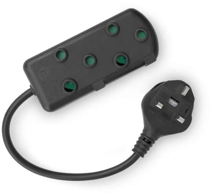 RCT 2x SA Socket Multiplug with UK plug