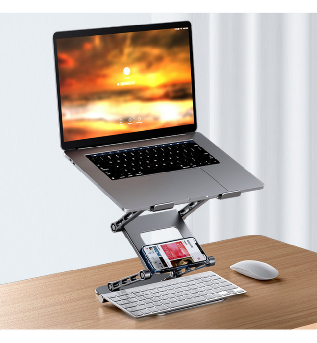 Triple Lift Adjustable Aluminium Laptop Stand