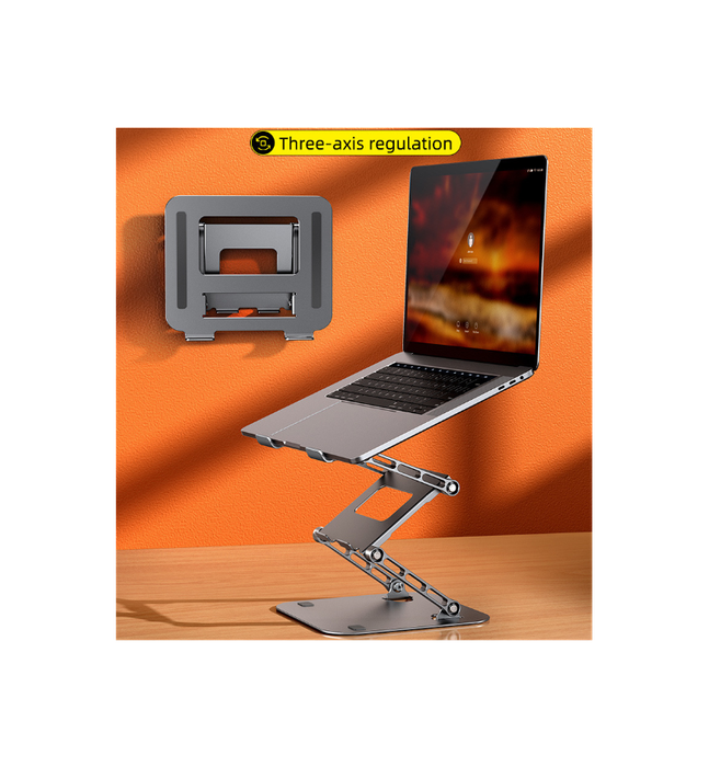 Triple Lift Adjustable Aluminium Laptop Stand