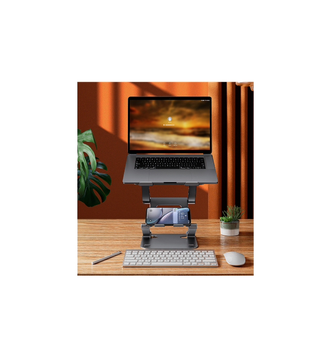 Triple Lift Adjustable Aluminium Laptop Stand