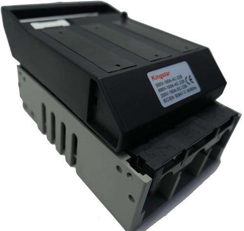 Solarix NT00 Horizontal Mount 3 Pole 160A DC Fuse Holder