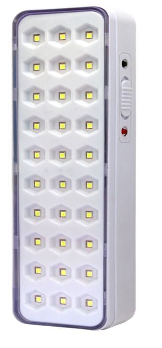 SWITCHED 30 LED Emergency Light AC 150 Lumen -White