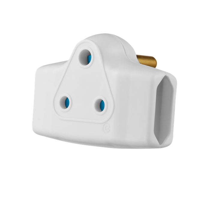 SWITCHED 3 Pin Adaptor with 2xEuro Sockets+1x3pin Socket