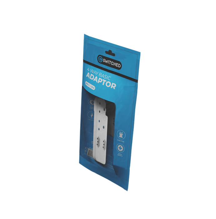 SWITCHED 3 PIN Adaptor - 2x 16A2X5A 3PIN Euro