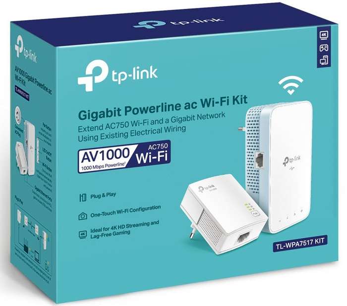 TP-Link TL-WPA7517 KIT AV1000  Powerline Wi-Fi Kit