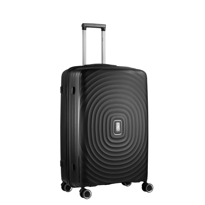 Travelwize Ripple PP 4-Wheel Spinner 75cm Luggage Black