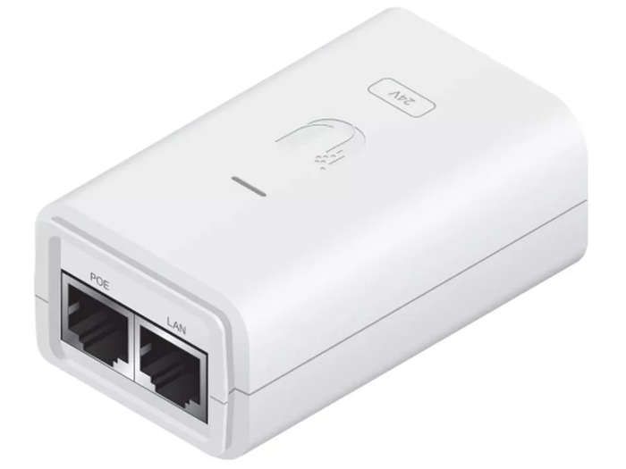 Ubiquiti Gigabit PoE Adapter 24V 12W with No Cable | POE-24-12W-G-WH - UPOE24-12W
