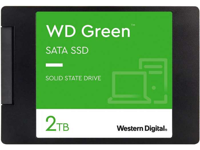 WD Green 2TB Internal SSD Solid State Drive - SATA 6Gb/s 2.5 Inch - WDS200T2G0A