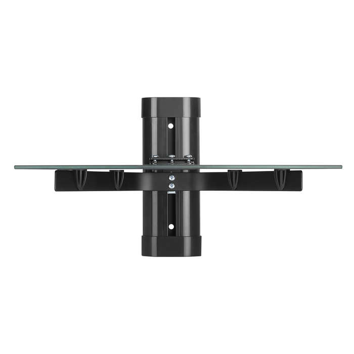 Space TV Smoked Glass Single Shelf Bracket for DVD AV & DSTV Components