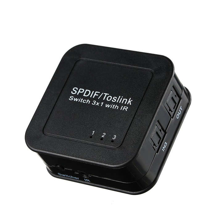 Space TV Digital Optical Toslink Audio 3×1 Switcher With Remote