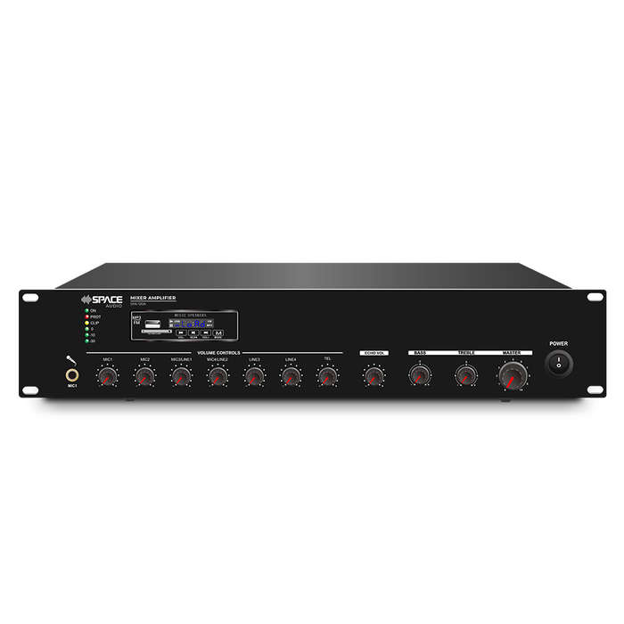 SpaceAudio Mixer Amplifier with MP3/FM/BT - 120W (SPA-120A)