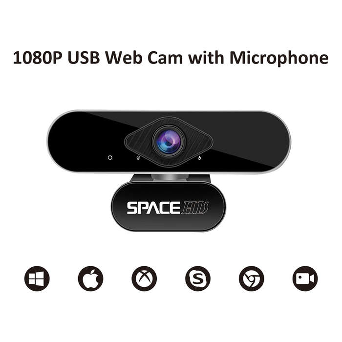 Space TV Auto-Focus Web Cam- Full High Definition 1080P USB Web Camera