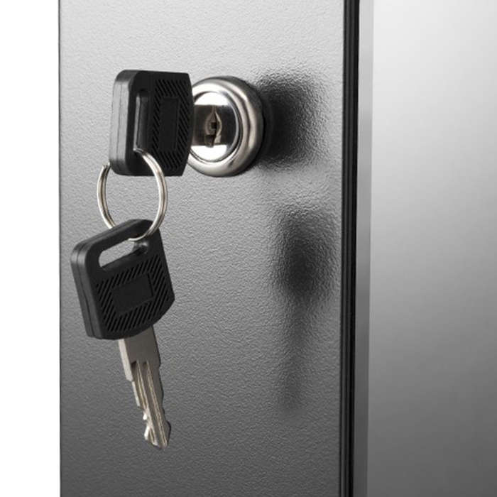 Space TV Wall-Mounted 6U Lockable Network Cabinet for Multimedia , Server
