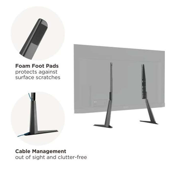 Minimalist Style Adjustable Tabletop TV Stand 32to 70 50kg (TVARM-DMS01)