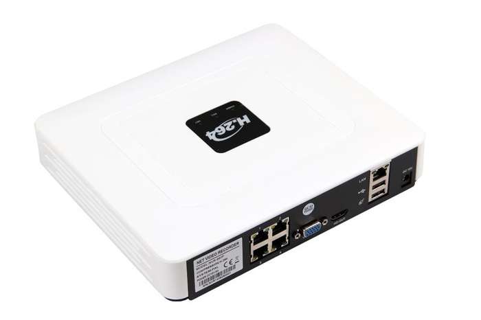 HD CCTV 4 Channel IP Camera Kit with Built in POE