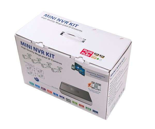 HD CCTV 4 Channel IP Camera Kit with Built in POE