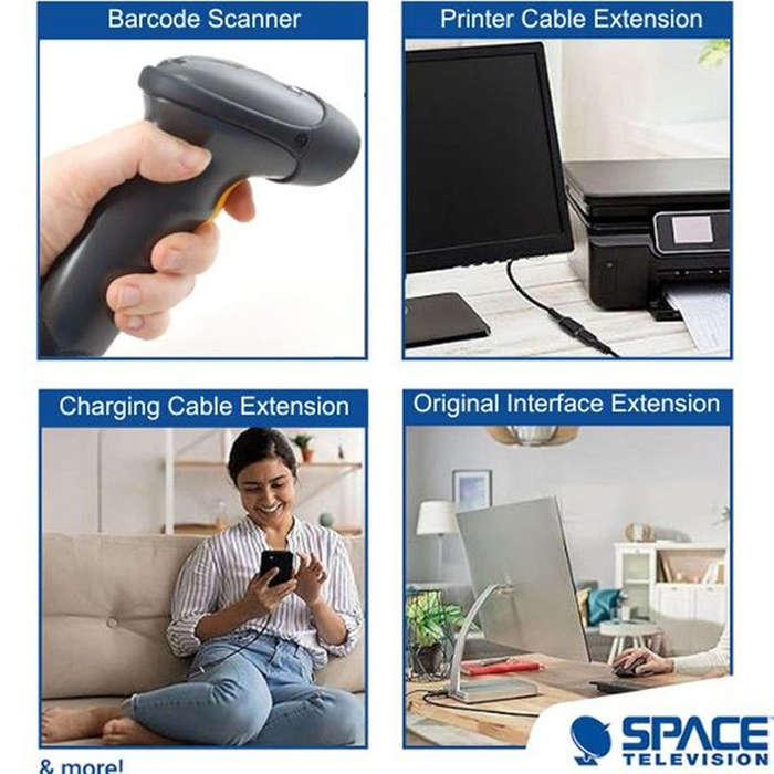 Space TV 3m USB 2.0 Male to Female Extension Cable