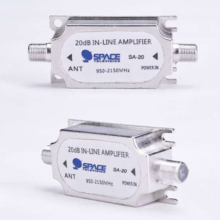 Space TV Inline Satellite IF Amplifier 20DB 950-2400Mhz