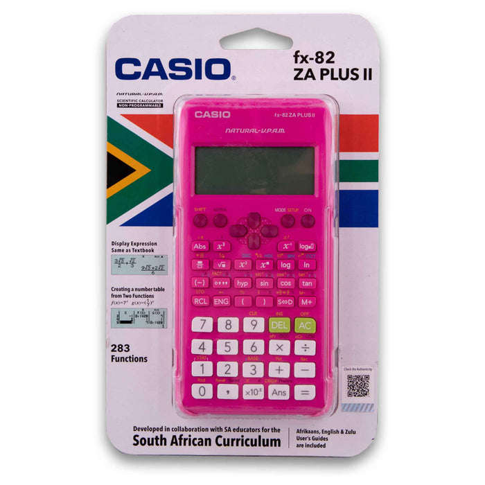 CASIO SCIENTIFIC CALCULATOR FX-82 ZA PLUS PINK