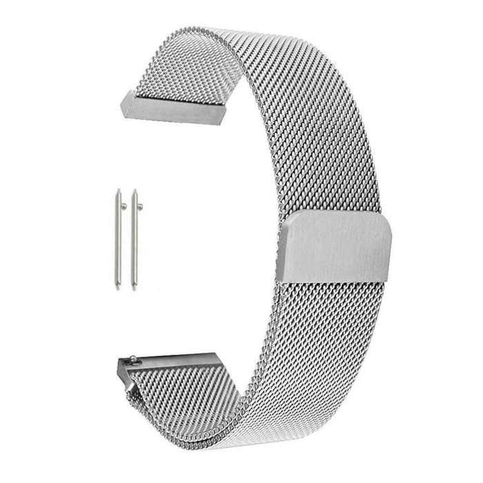 Stainless Steel Milanese Loop Strap for Samsung Galaxy Watch 42mm (S/M/L) - Silver
