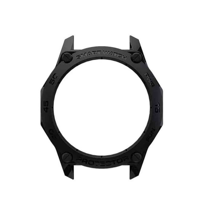 46mm Huawei Watch GT2 TPU Silicone Protective Case Bumper Cover - Black