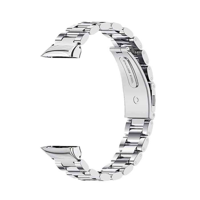 Stainless Steel Strap for Huawei band 6 - Silver + Link removal tool