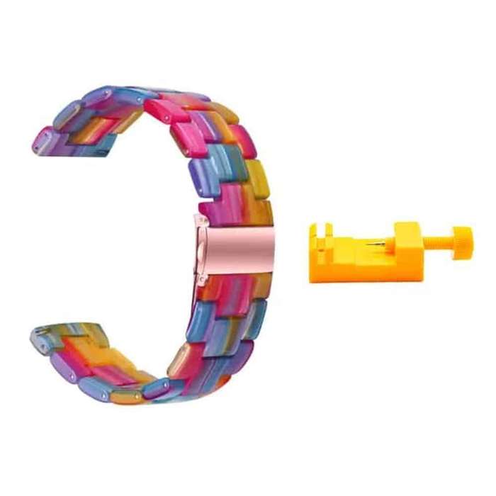 22mm Universal Resin Strap for Huawei/ Garmin- Multicolour
