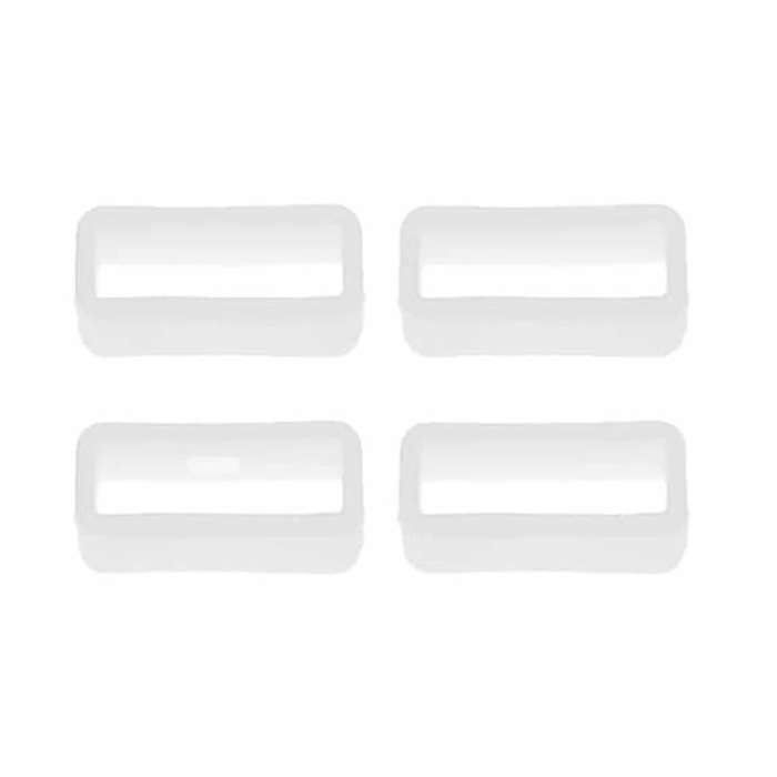 24mm Silicone Watch Strap Band Savers x 4 Pack - White