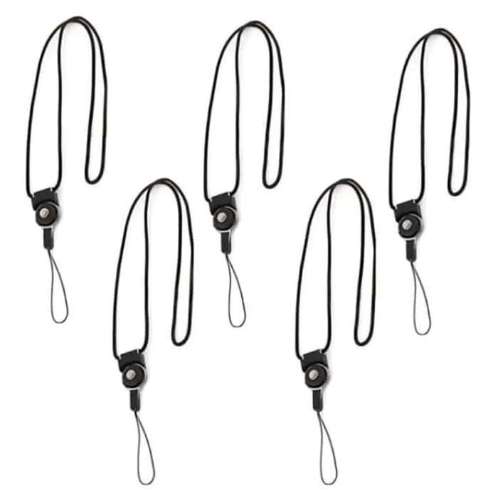 Rotating Nylon Lanyard for Cell Phone/ Keys/ ID Card/ USBs x5 - Combo