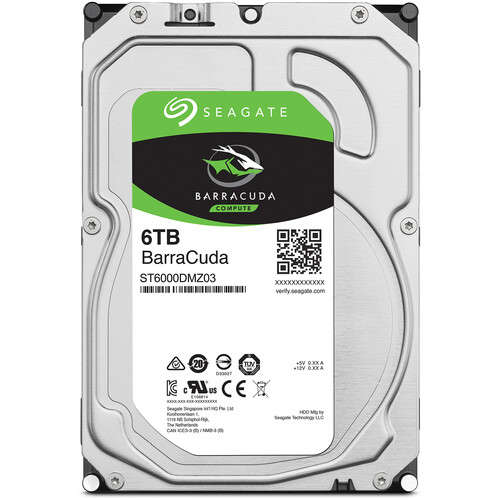 Seagate Barracuda 6TB SATA 6Gbps With 256MB Cache