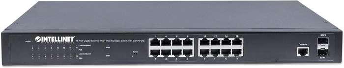 Intellinet 16-Port Gigabit Ethernet PoE Plus