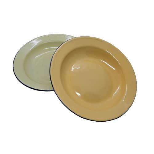 Enamel Soup Plate 6's 24cm