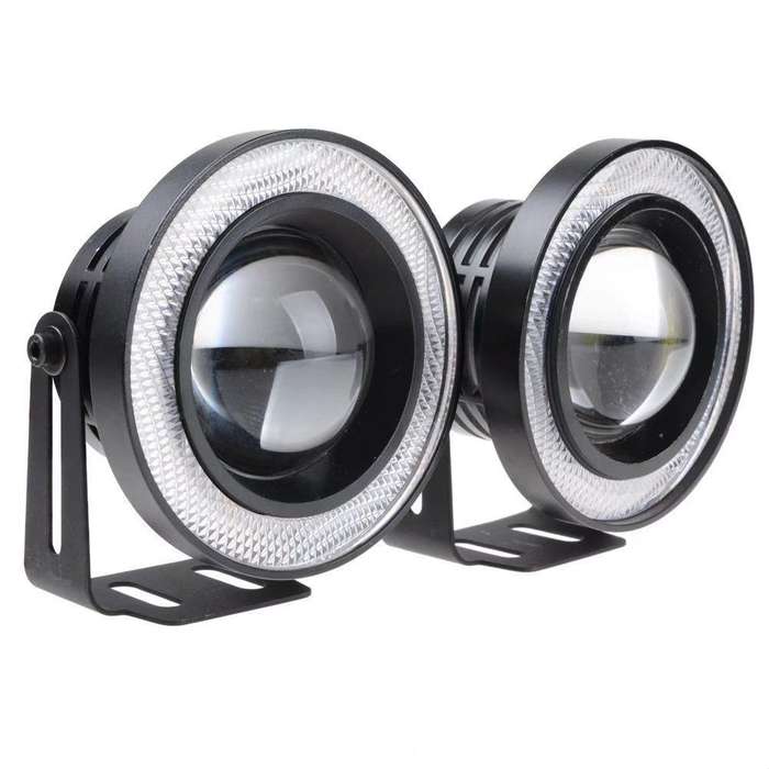 3.5 inch (89mm) Halo Fog Lights Blue Angel Eyes Lights COB Halo Rings