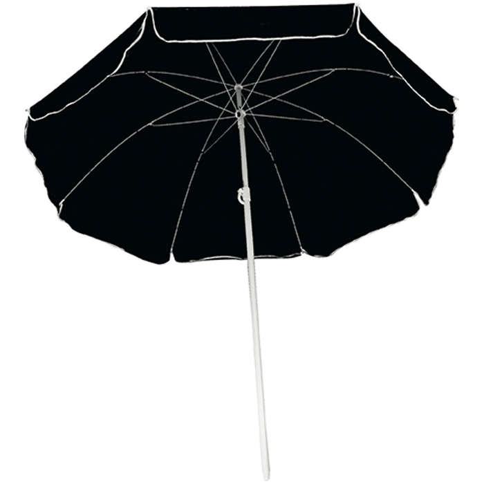 Parasol in transparent bag - black (55070)