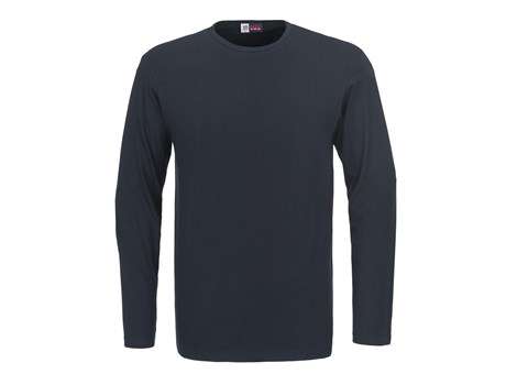 US Basic Long Sleeve Portland T-shirt - Mens - navy (BAS-800)