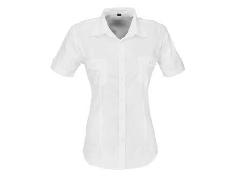 US Basic Short Sleeve Kensington Shirt - Ladies - white (BAS-7757)