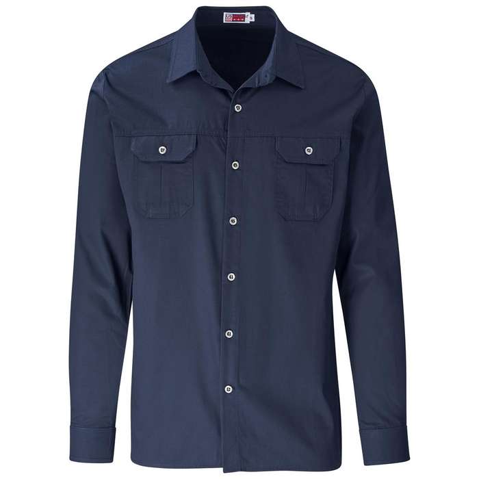 US Basic Long Sleeve Wildstone Shirt - Mens - navy (BAS-7762)