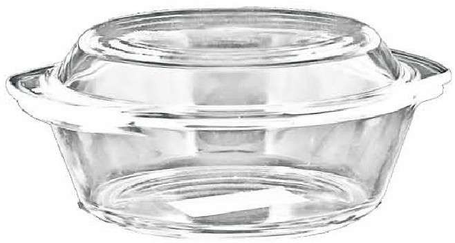 Gourmand 0.7L Glass Casserole Round with lid