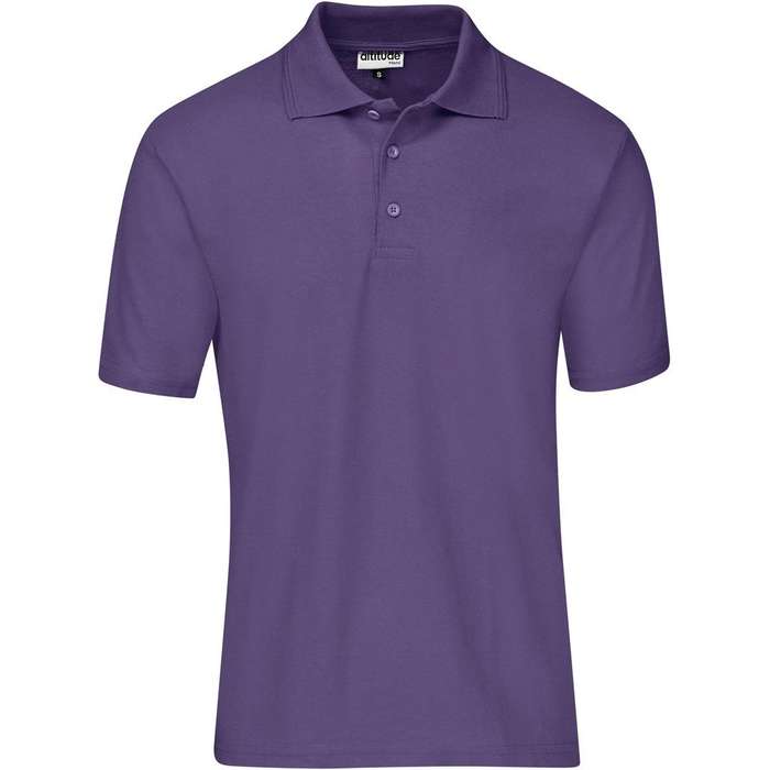 Altitude Basic Pique Golf Shirt - Mens - purple
